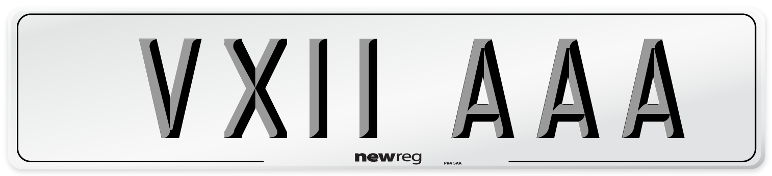 VX11 AAA Number Plate from New Reg